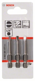 Насадка-бита Extra Hart S 0,6x4,5, 49 mm 2607001477 (2.607.001.477)